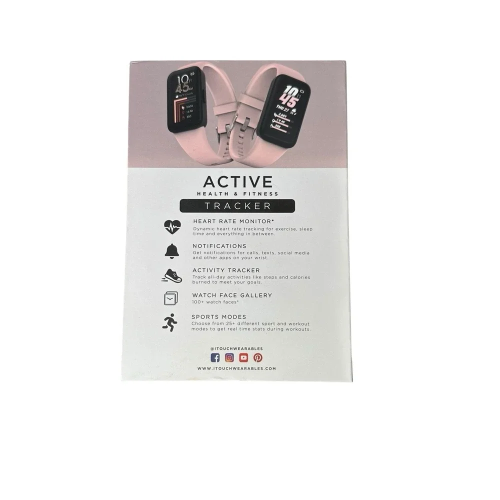 iTOUCH WEARABLE ACTIVE FITNESS TRACKER HEARTRATE MONITOR ACTIVITY TRACKER WORKS